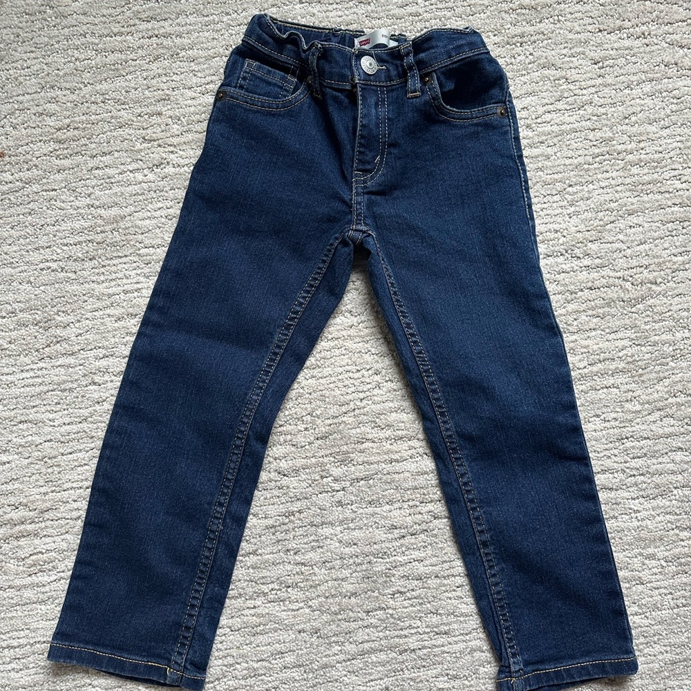Levi’s Kids 511 Slim Fit Dark Blue Jeans | Classic Stretch Denim Style 👖